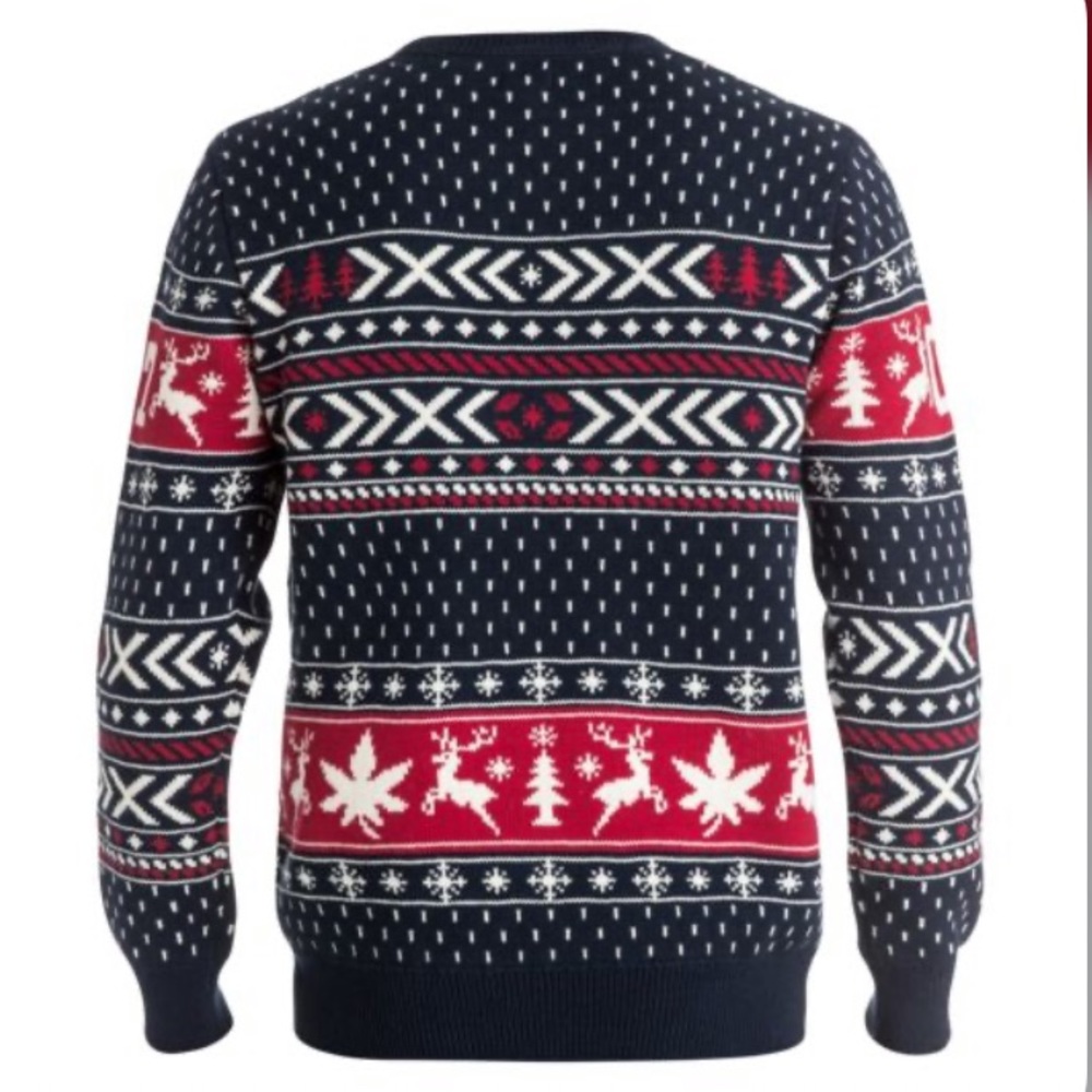 3/$20 Men's Ugly Christmas Sweater DC Blue Red - Picture 2 of 8